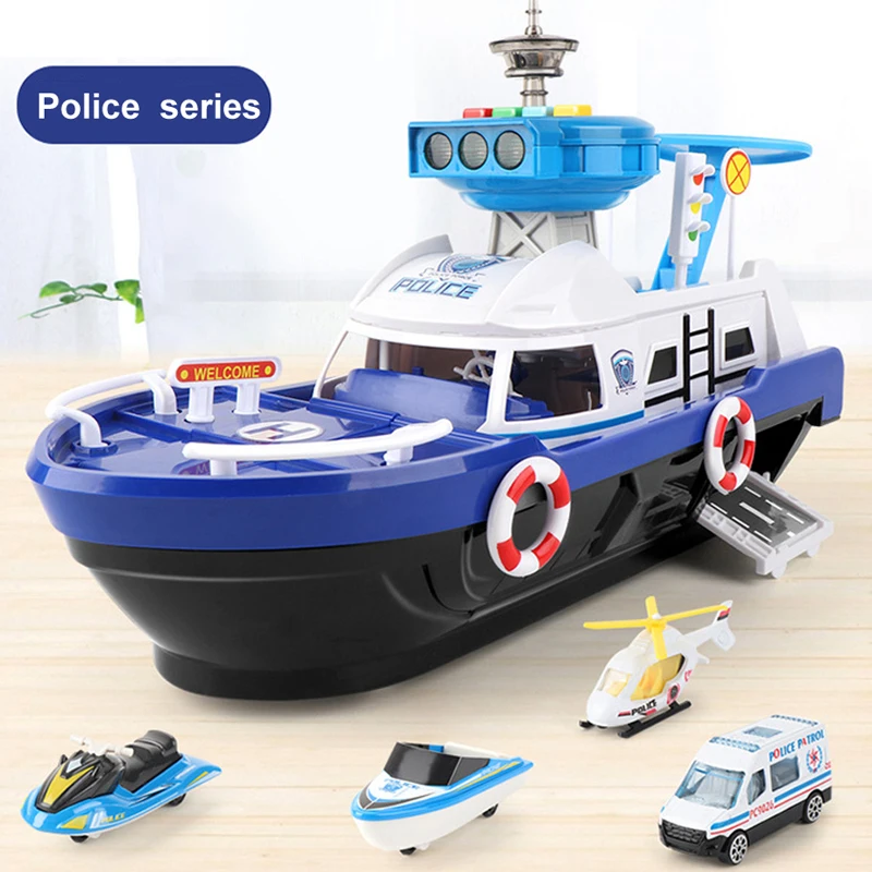 QWZ Barco de inercia con pista grande – Juguete educativo para niños - imagen 2