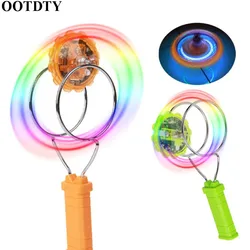 Giroscopio magnético con luz LED para niños, rueda giratoria de mano, juguete giratorio mágico, regalo para niños