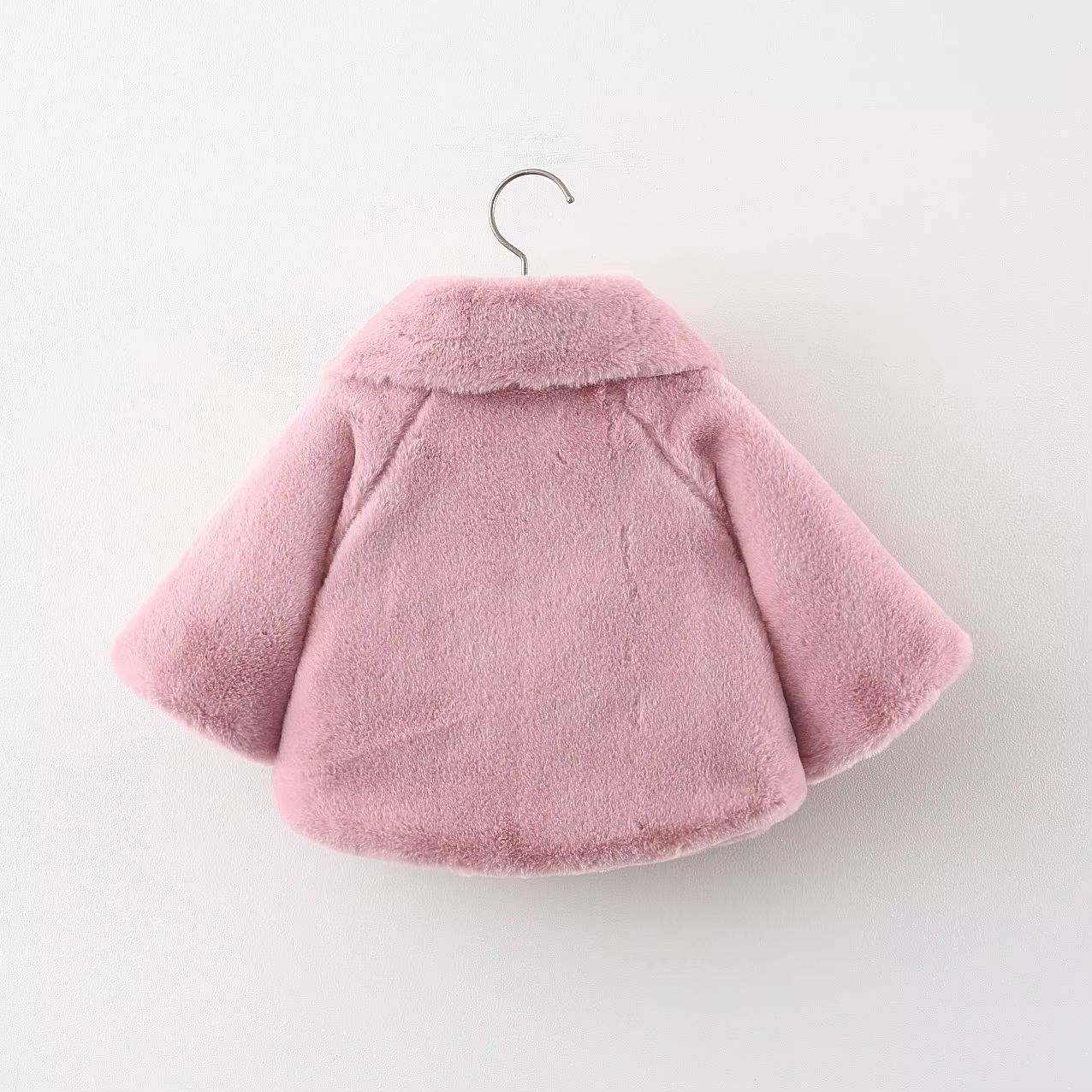 Abrigo de invierno con pelo para niñas recién nacidas - imagen 2