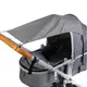 gray stroller cover