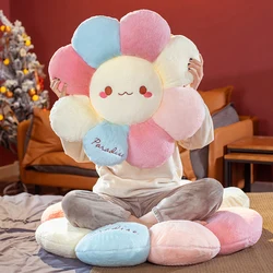 Cojín de peluche oso girasol suave para decoración infantil