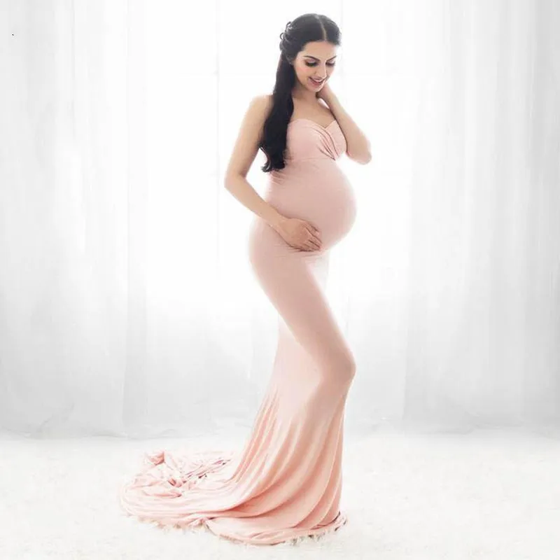 Vestidos de maternidad elegantes de verano para sesión de fotos, vestido de mujer embarazada sin hombros, vestido de embarazo, fotografía, vestido de Baby Shower
