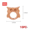 10pc owl beads