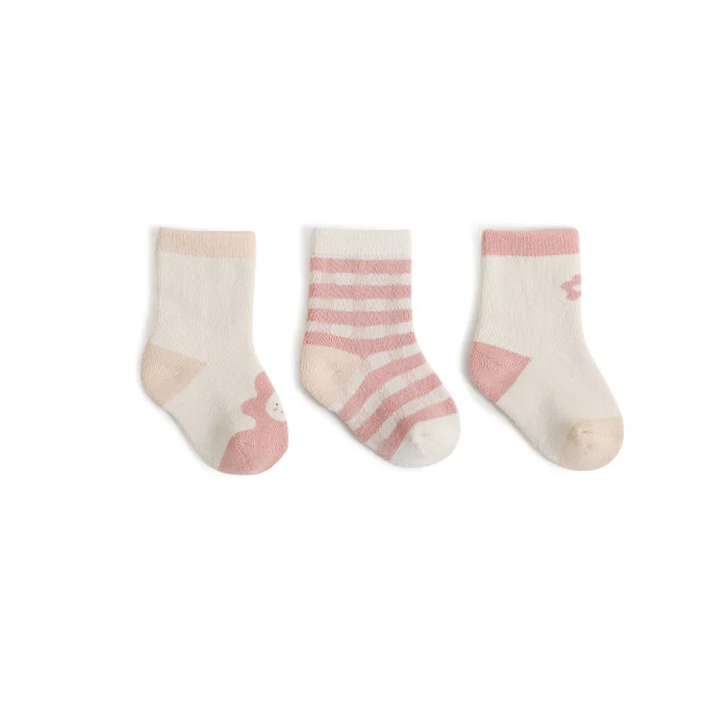 Pink Flower Socks