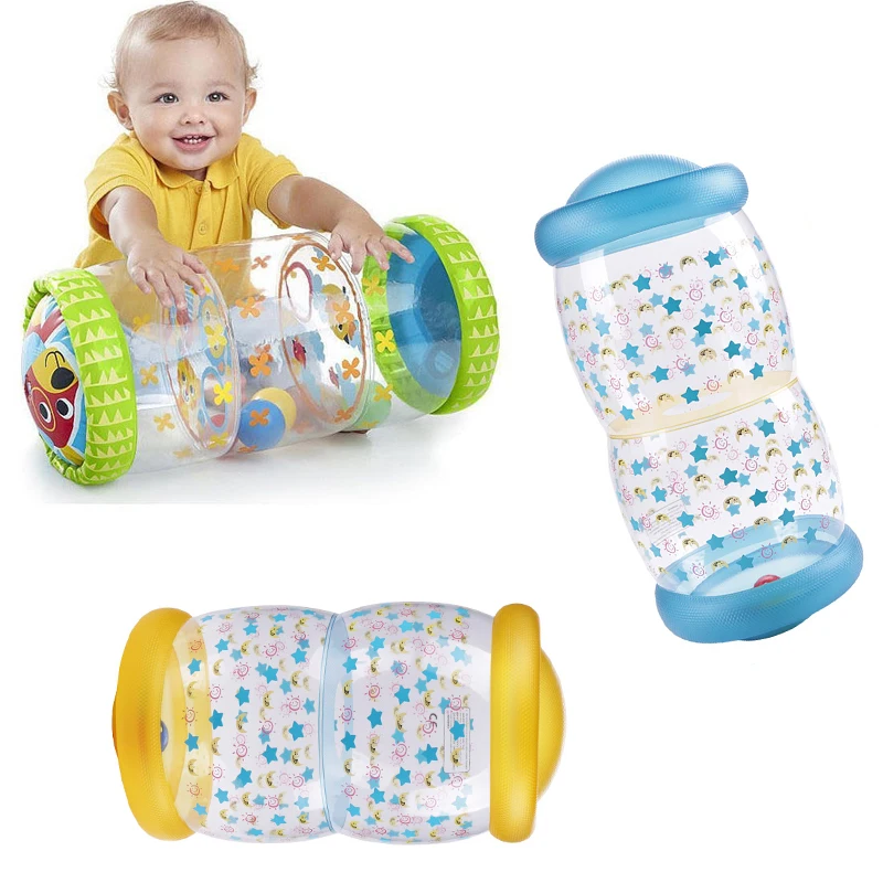 Rodillo inflable con sonajero para bebés - Juguete educativo PVC