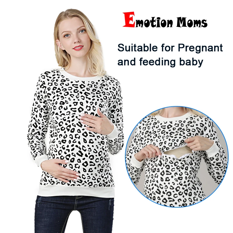 Suéter de maternidad de manga larga para lactancia, sudaderas con capucha de algodón grueso, ropa de lactancia para mamá, ropa de lactancia para embarazadas, talla grande, Invierno