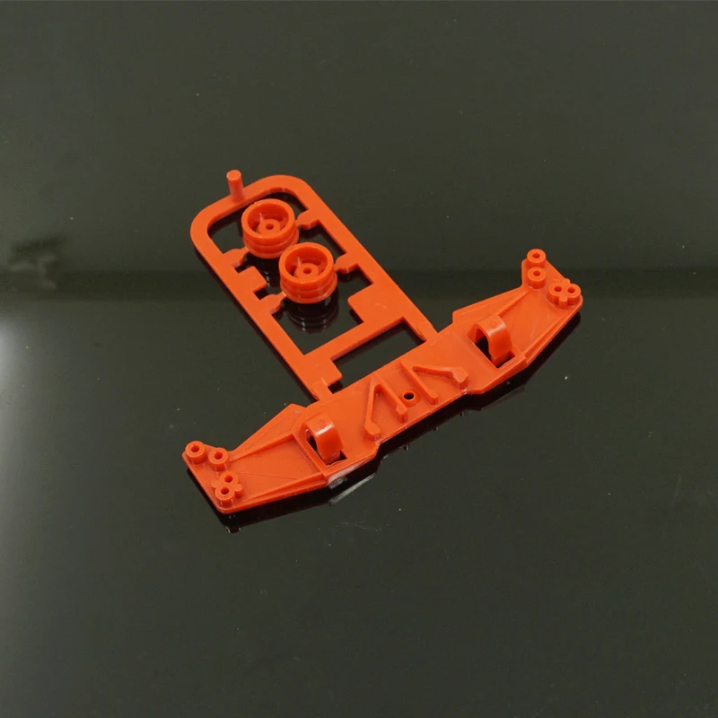 10 Uds proyecto D MINI 4WD piezas tamiya hechas a sí mismas ala de plástico para chasis S2 color negro claro y rojo - imagen 2