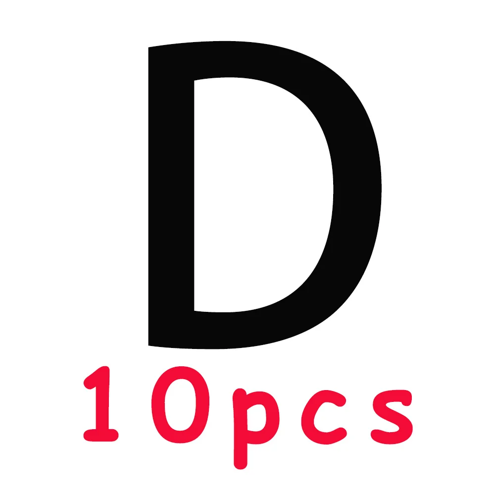 10Pcs D