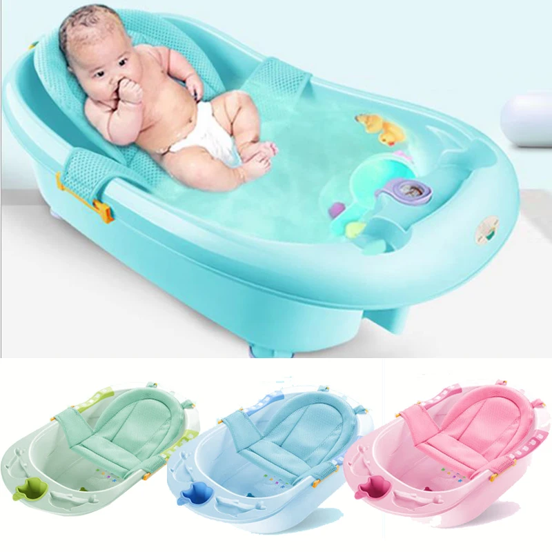 QWZ Red de baño para bebé, soporte de seguridad para bañera, cuidado de ducha para niños, red de seguridad ajustable para recién nacidos, malla de eslinga para cuna, baño infantil