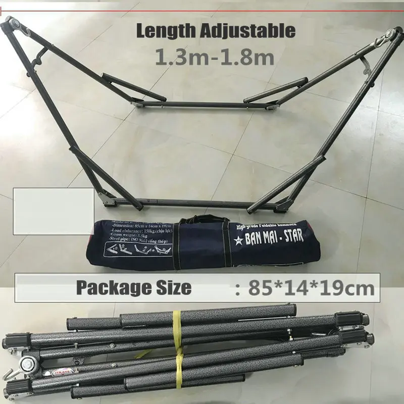 Hamaca con soporte plegable para niños, agitador para interiores y exteriores columpio, ahorro de espacio de 160 libras - imagen 4