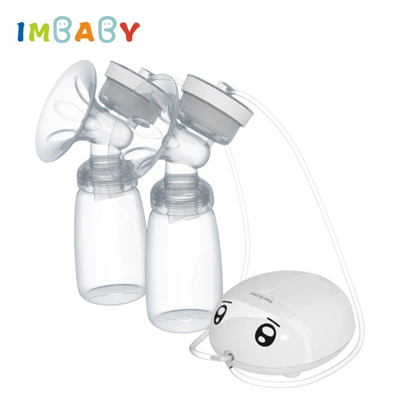IMBABY-extractor de leche eléctrico Bubee Real, bomba de lactancia Bilateral, bombeo de leche, succión de leche, masaje automático grande, extractor de leche posparto