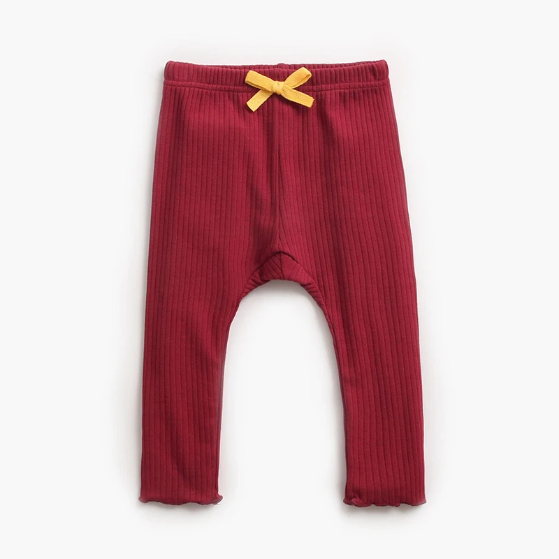 Pantalones largos suaves para niñas recién nacidas – Moda primavera - imagen 4