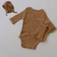 brown set with hat