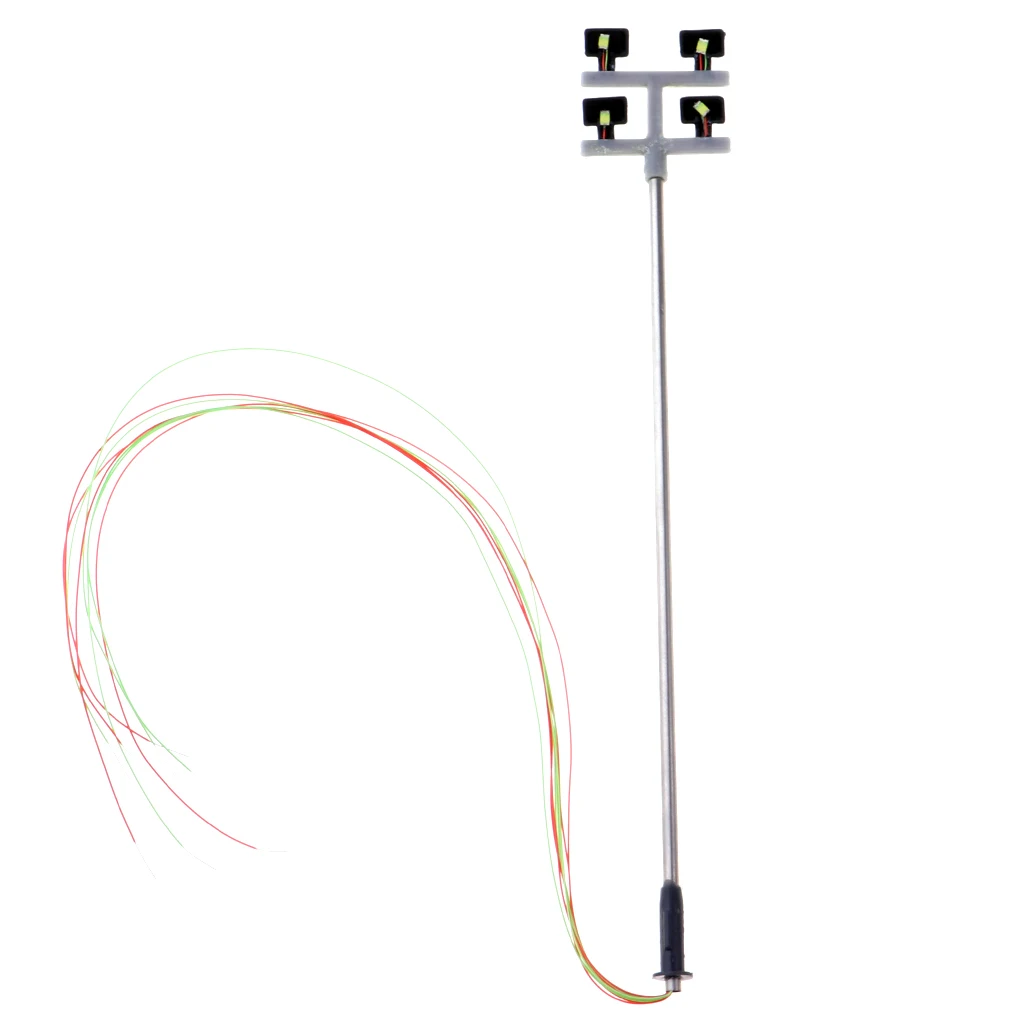 5Pcs 115mm Model Railway Train Lamp Post Street Lights LED HO Scale 1:100
