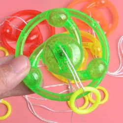 Trompo luminoso para niños con cable de arranque