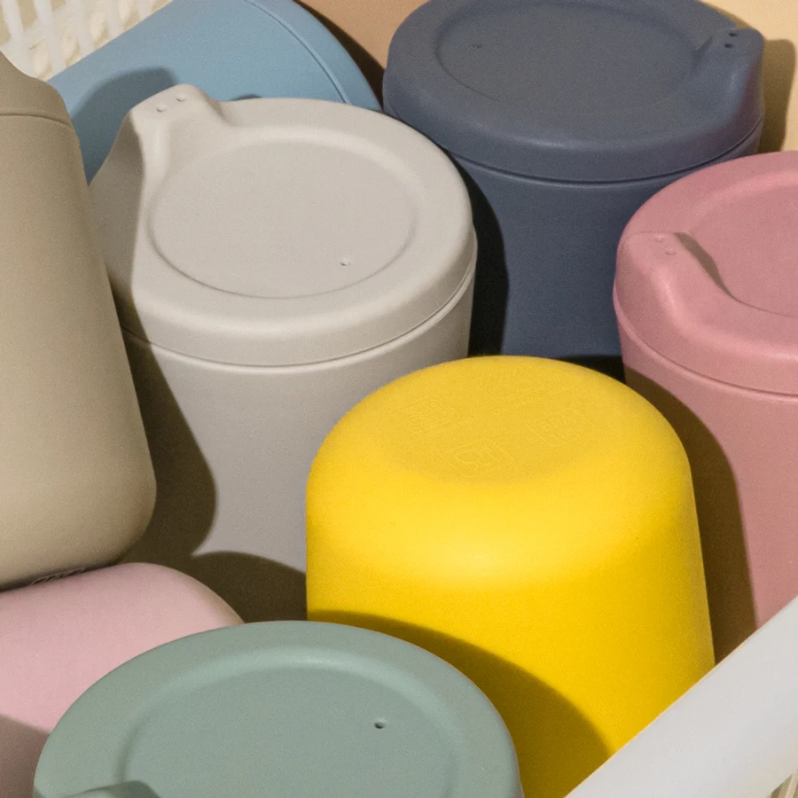 Taza de silicona para bebé, vaso para beber para niño, taza de viaje a prueba de fugas, Material de silicona de grado alimenticio, espectáculo para bebé - imagen 2