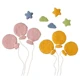 Felt balloon stars 1