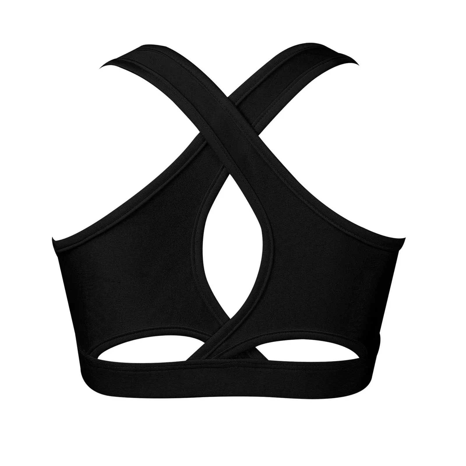 Tops con sujetador de clase de Ballet para niñas, Top corto con tirantes y cuello en U para entrenamiento de baile de Ballet, Ropa de baile puesta en escena - imagen 3