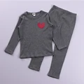 grey melange set