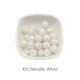 21 Metallic white