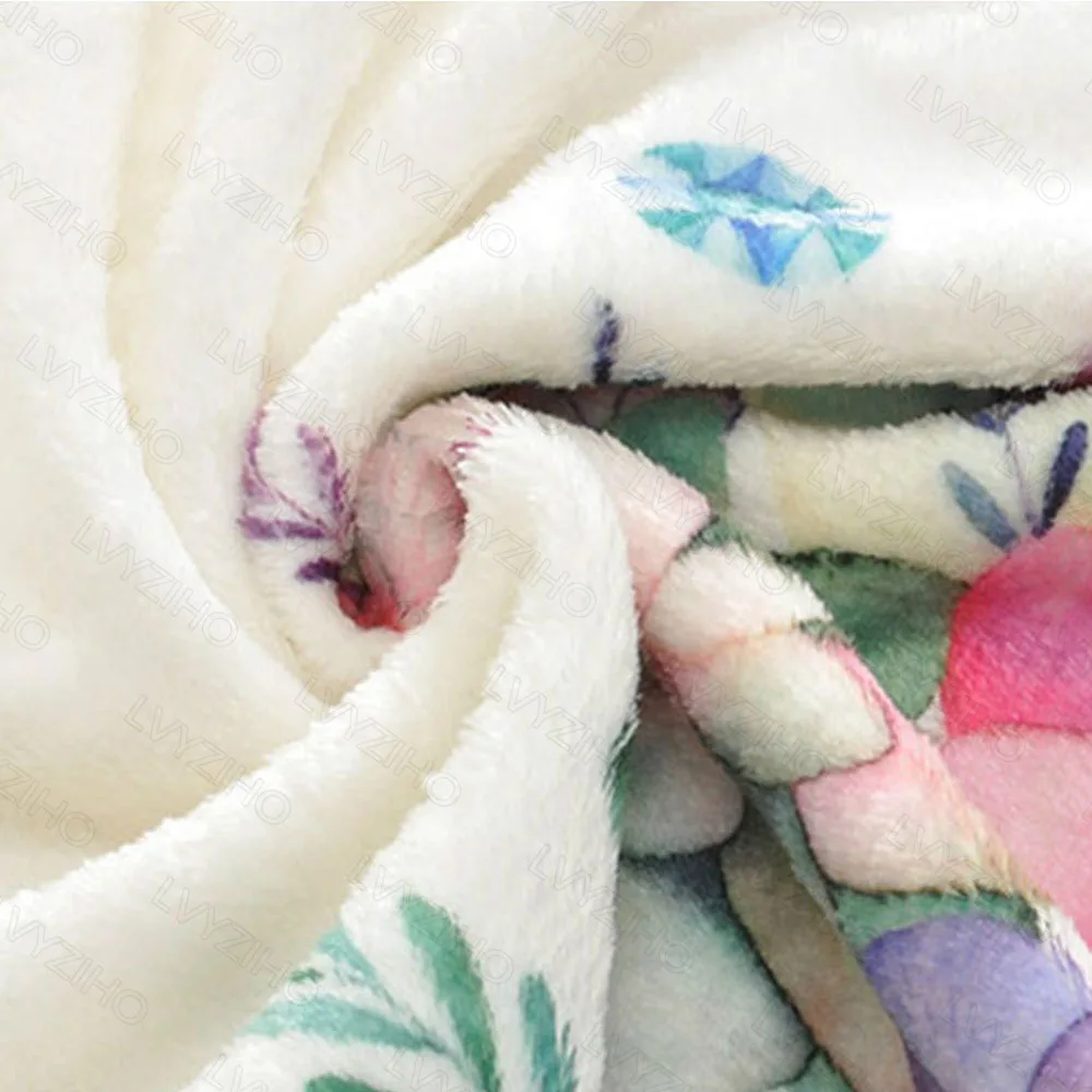 LVYZIHO Manta personalizada con nombre para bebé – Elefante azul-rosa - imagen 2