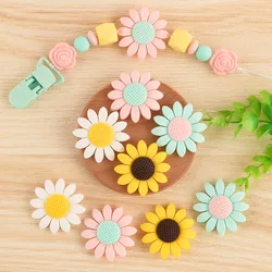Cuentas de silicona girasol para bisutería artesanal DIY
