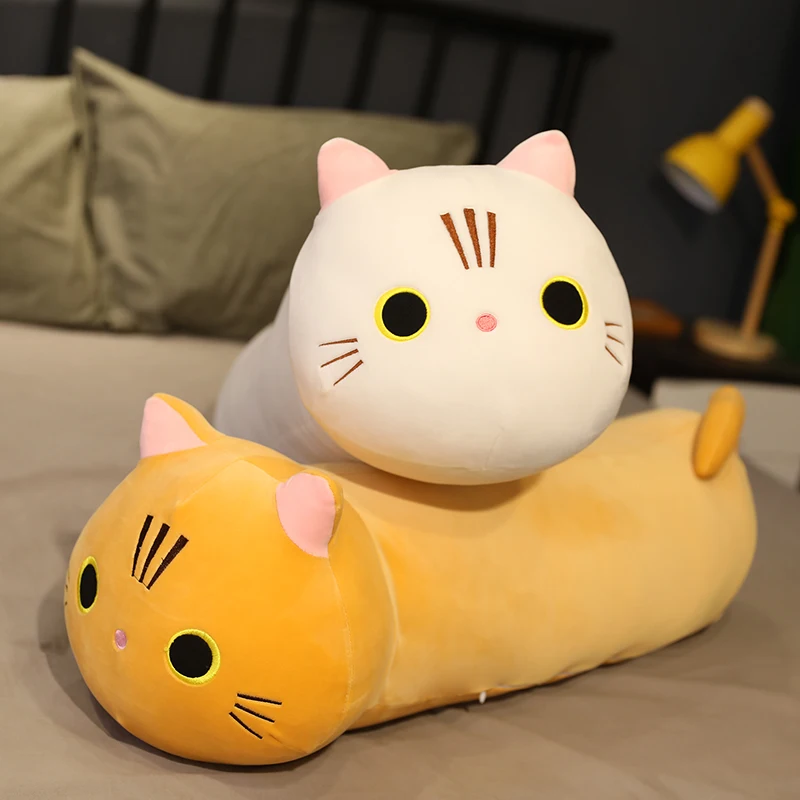 Cojín gato para niños – Peluche largo, suave y mullido para sofá - imagen 4