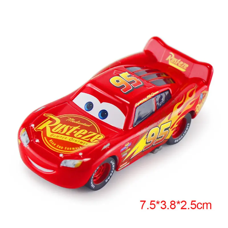 Disney Pixar Car 3 Lightning McQueen Racing Family King Aircraft Jackson Storm 1:55 aleación de Metal fundido a presión coche de juguete de cumpleaños para niños - imagen 3