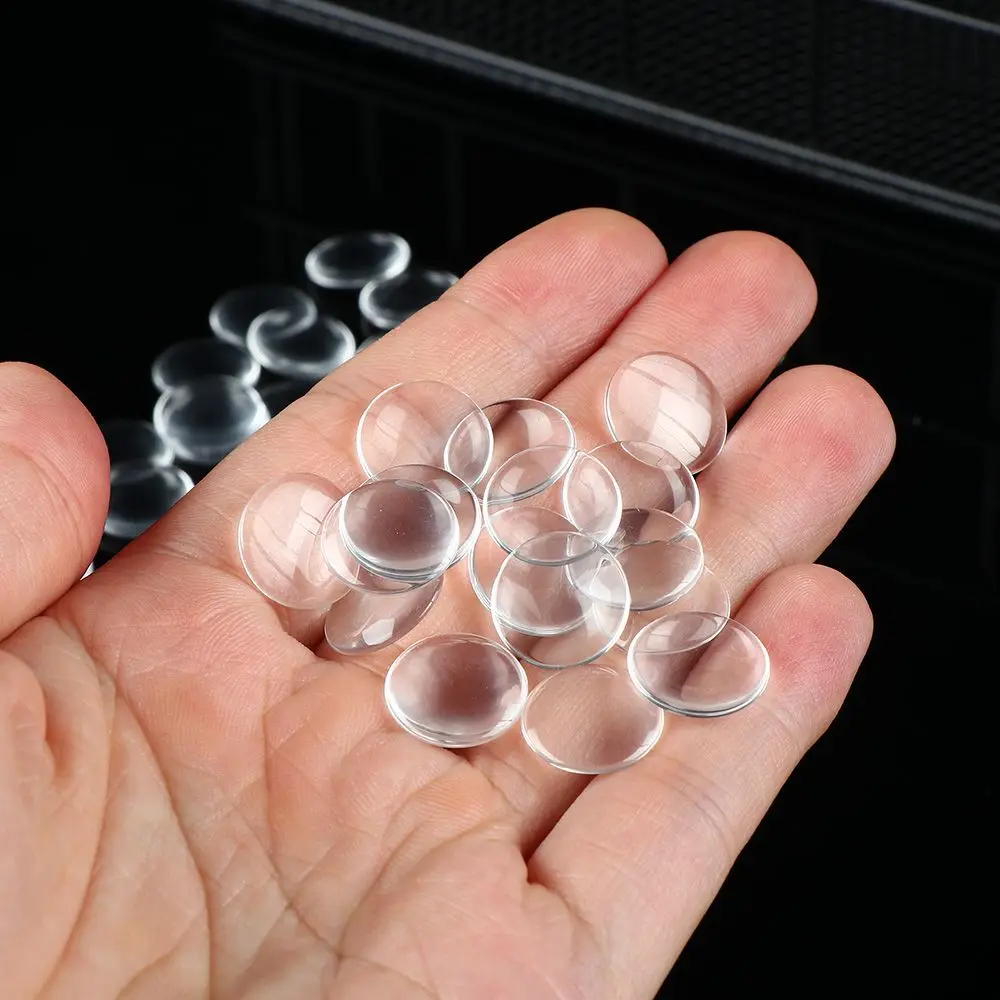 Chip de ojo de cristal para manualidades, detalle de textura