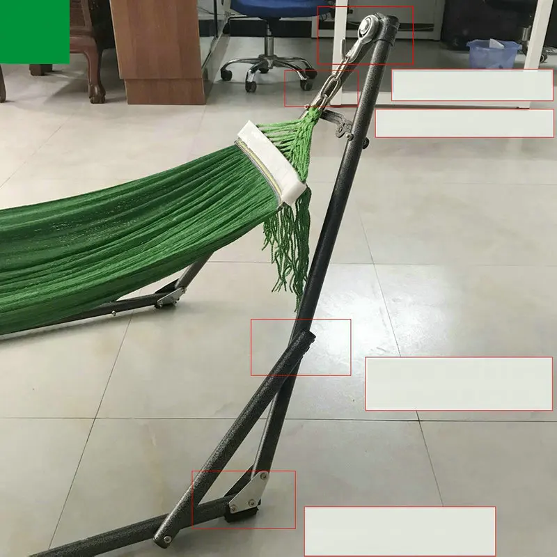 Hamaca con soporte plegable para niños, agitador para interiores y exteriores columpio, ahorro de espacio de 160 libras - imagen 5