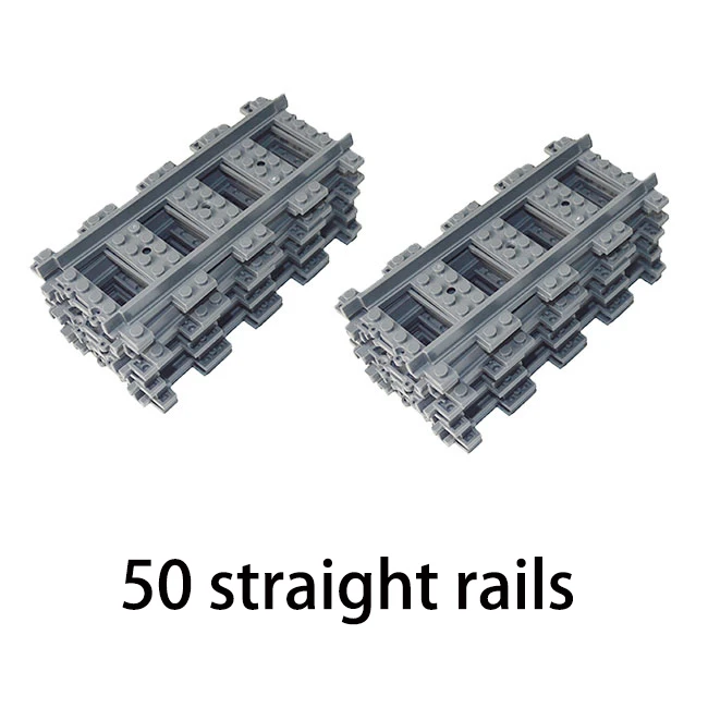 50 straight rails