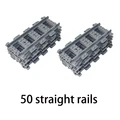 50 straight rails