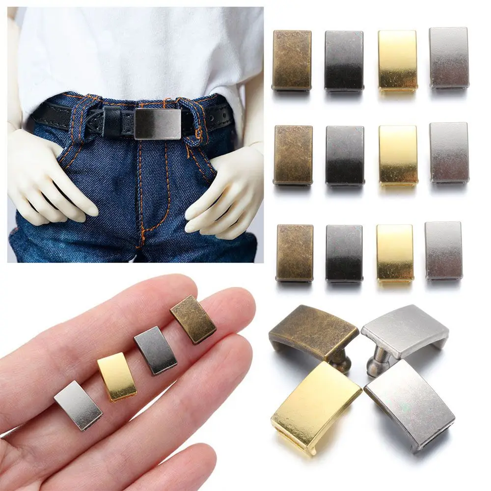 Mini hebilla de cinturón Ultra pequeña, hebillas de bolsa de ropa de muñeca, botón de pretina de Metal ultrapequeño, accesorios de costura de ropa DIY, 5 piezas