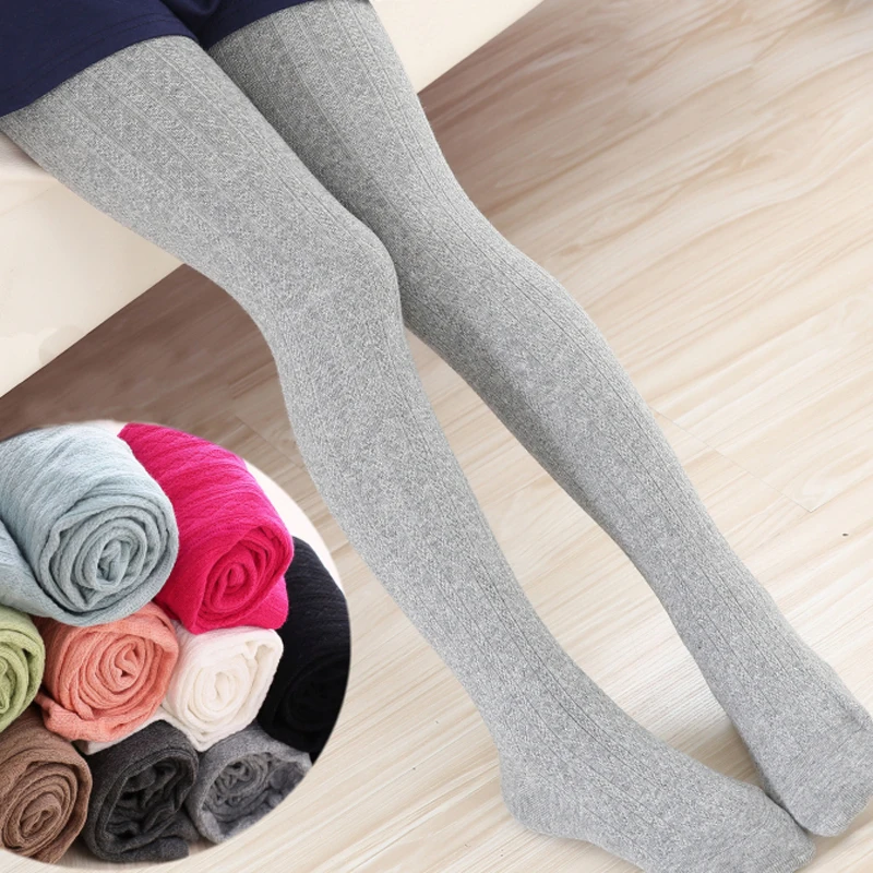 Medias cálidas de algodón para niñas, pantimedias de punto, para primavera y otoño, 2-10T - imagen 5