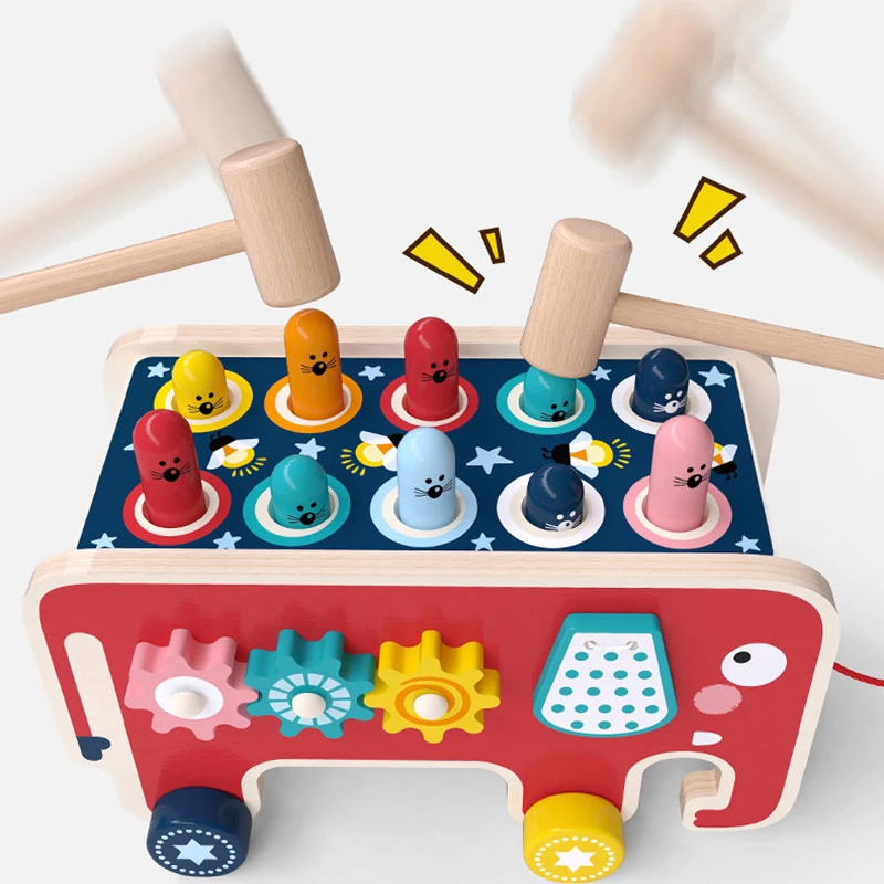 Juego elefante - Personaje divertido colorido