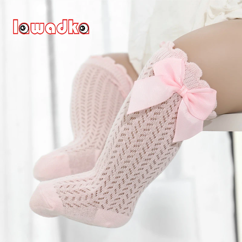 Calcetines de algodón para bebé niña con lazo - imagen 3