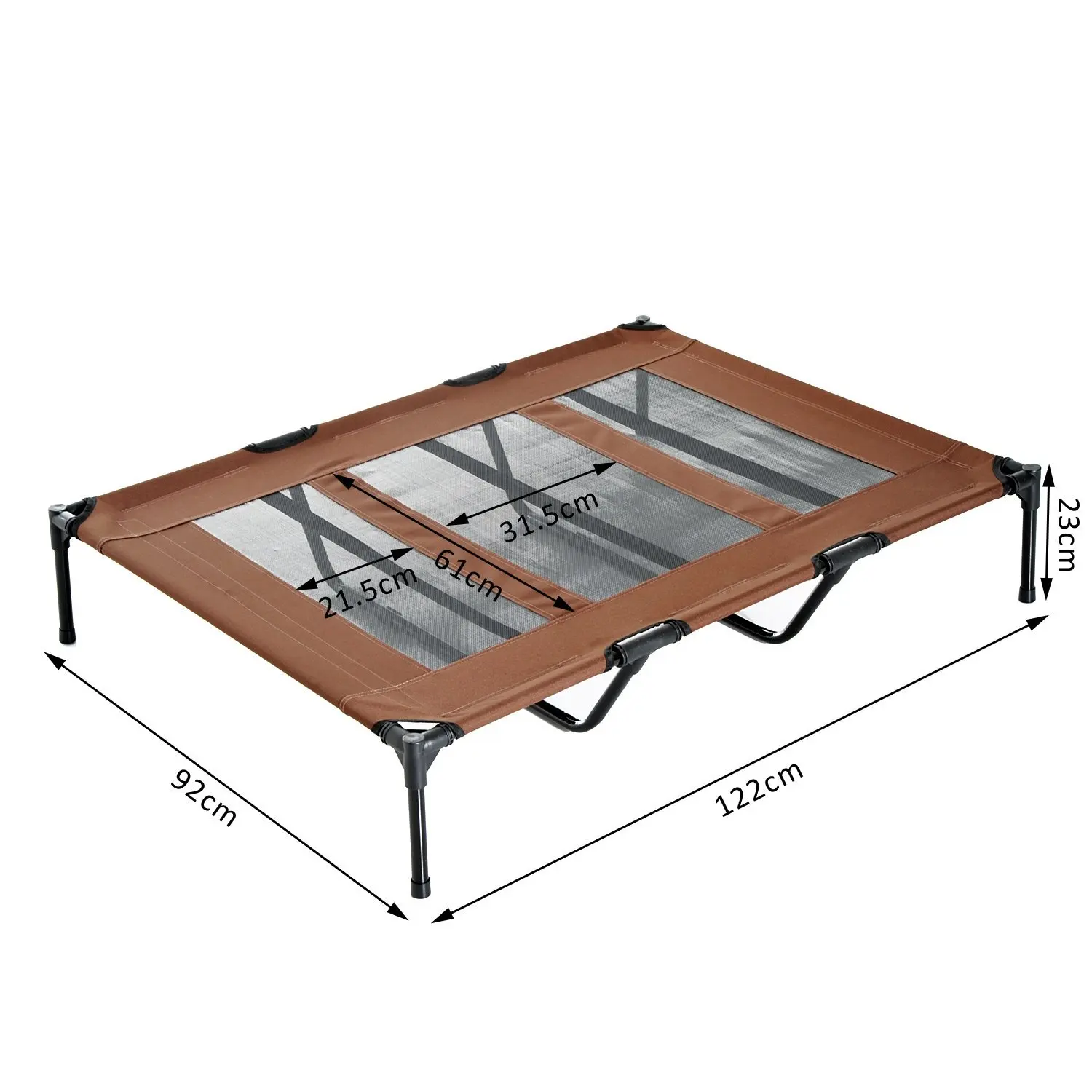 PawHut Cama Mascota para Perros Gatos Camas para Domir Relajar Exterior Terraza Jardín Malla de Ventilación - imagen 5