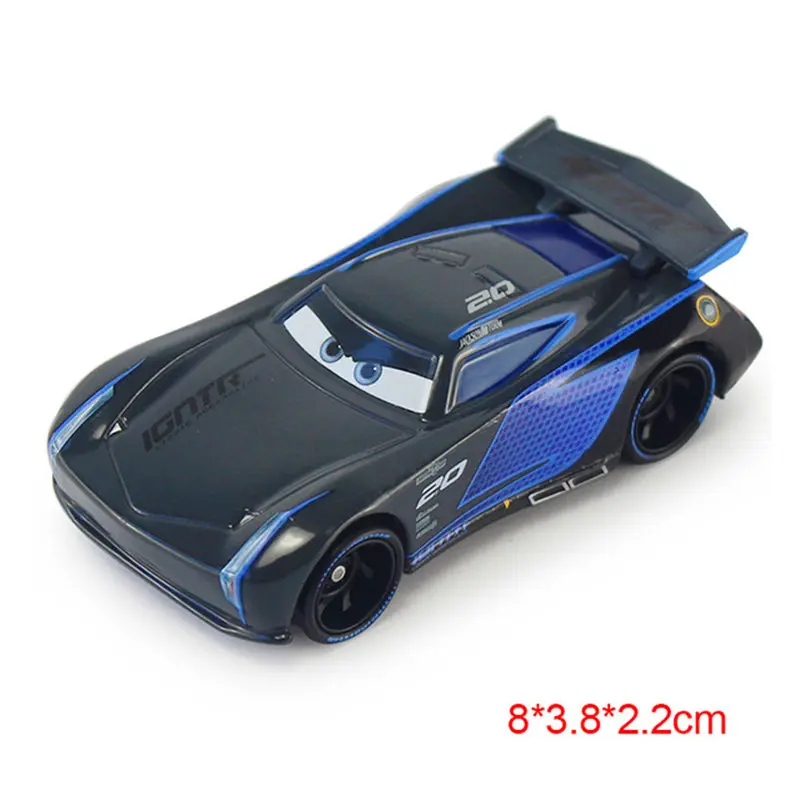 Disney Pixar Car 3 Lightning McQueen Racing Family King Aircraft Jackson Storm 1:55 aleación de Metal fundido a presión coche de juguete de cumpleaños para niños - imagen 4