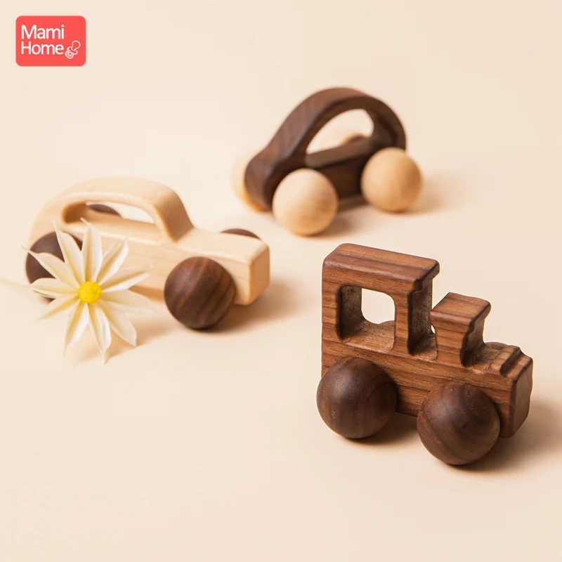 Mordedor Montessori de madera de haya ecológico para bebé - imagen 3