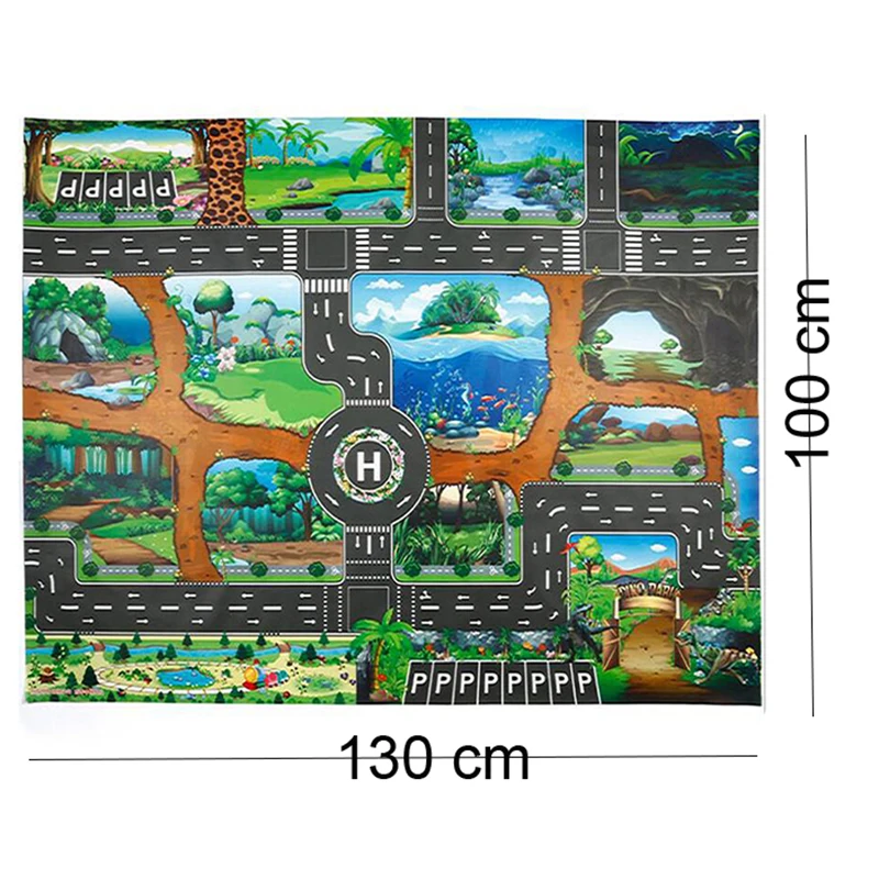 130x100cm map ocean