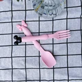 Pink Spoon Fork