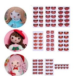 Calcomanías faciales para muñecas – Pack de pegatinas creativas infantiles