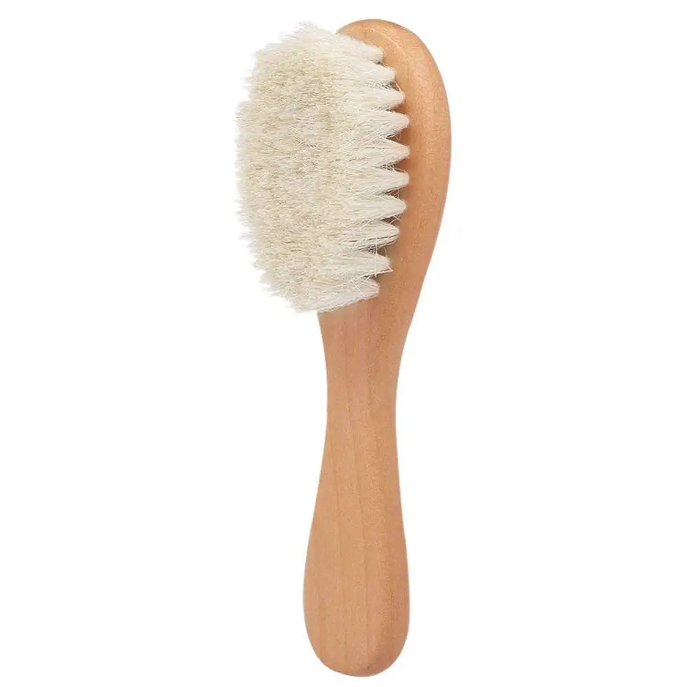 Peine cepillo de madera Natural puro para bebé, cepillo para el pelo para bebé, cepillo para el pelo para recién nacido, peine infantil, masajeador de cabeza, cuidado del bebé, venta al por mayor - imagen 3