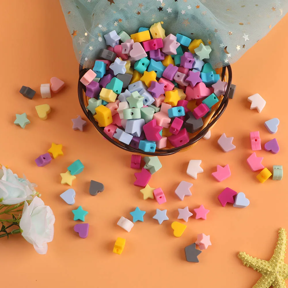 Cuentas corona silicona - Vista forma corona