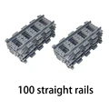 100 straight rails