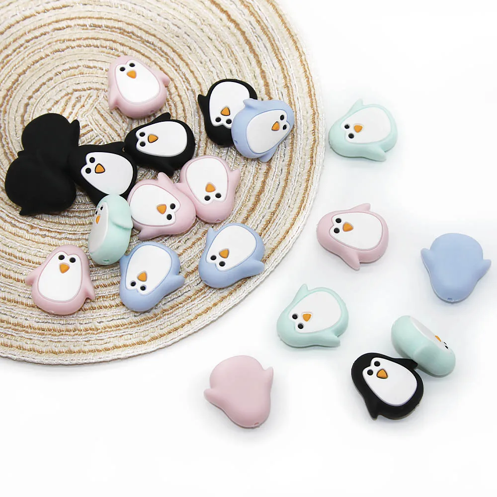 Cute-Idea Mordedor de silicona para bebés con forma de pingüino - imagen 3