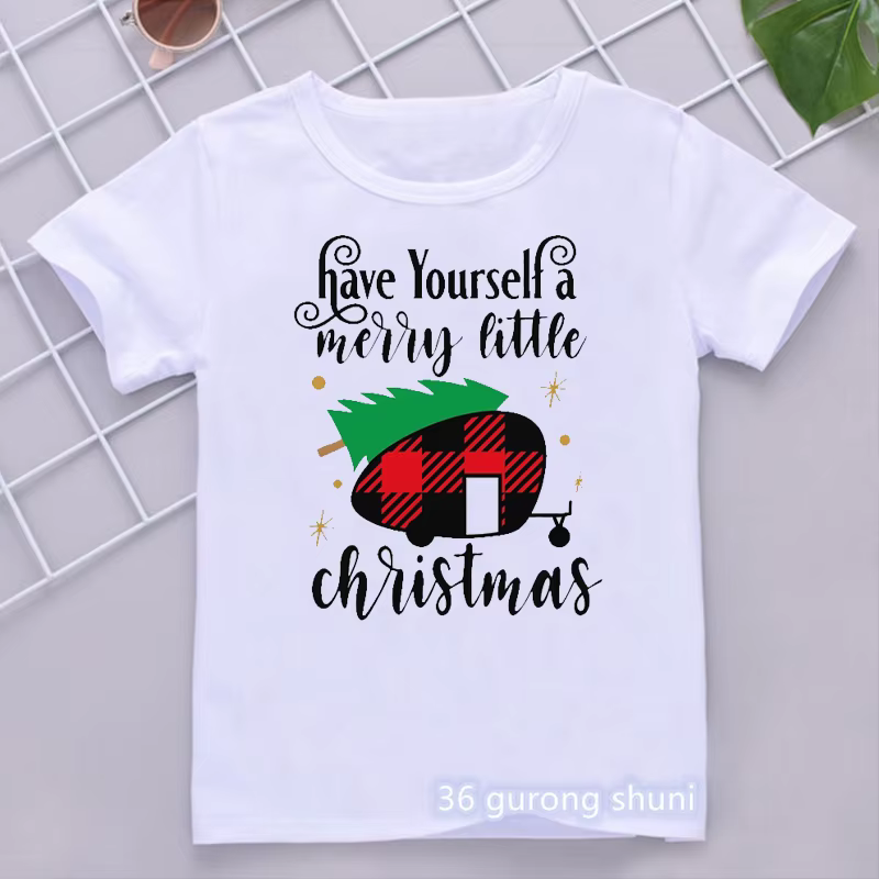 Versión del gráfico de la camiseta navideña