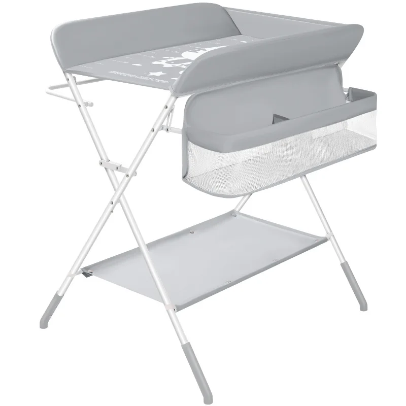 LazyChild-cambiador de pañales plegable para recién nacido, Mesa para el cuidado del bebé, estante de ropa de altura ajustable, nuevo, 2023