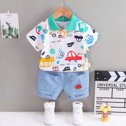 Conjunto veraniego algodón bebé niña – camiseta y pantalón corto