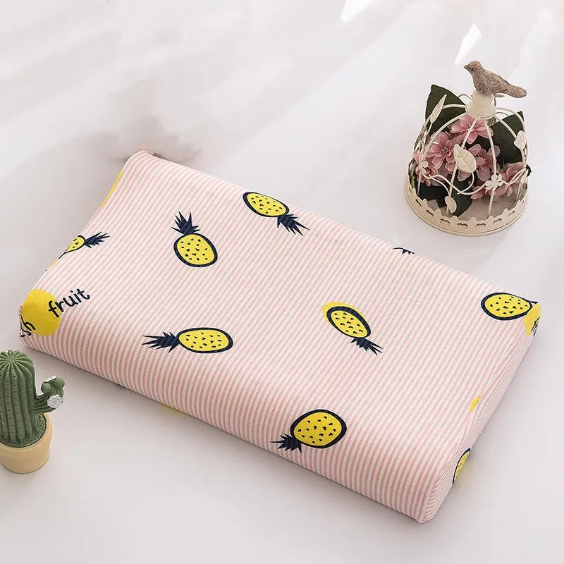 Funda de almohada de algodón para bebé, 2 piezas, funda de almohada de dibujos animados para niños, funda protectora de almohada de látex cómoda para niños con cremallera 27*44cm/30*50cm - imagen 2